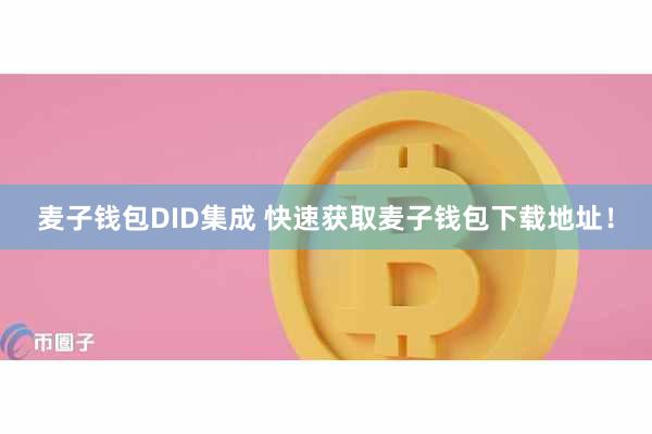 麦子钱包DID集成 快速获取麦子钱包下载地址！